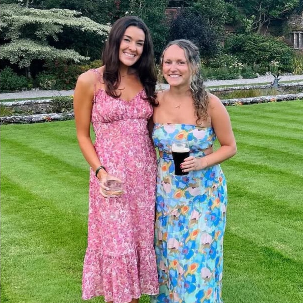 Hello Molly Pink Floral Maxi Dresses